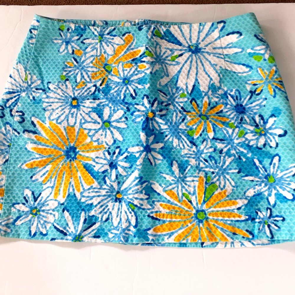Lilly Pulitzer Skirt Tate Breakwater Daisy Mini Floral Size 4
